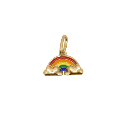 Charm Bar Rue Des Mille argento dorato arcobaleno smaltato MISURA UNICA
