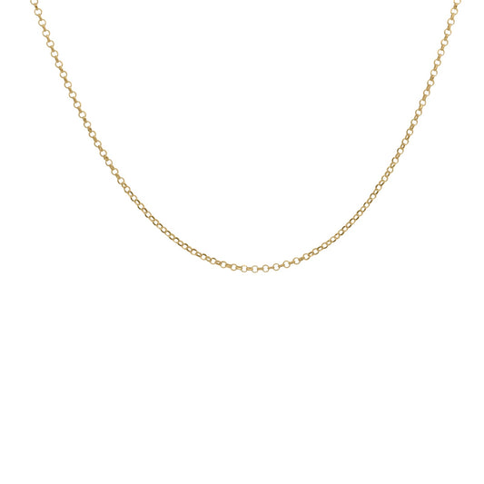 Collana Rue Des Mille argento dorato catena rolò semplice MISURA UNICA