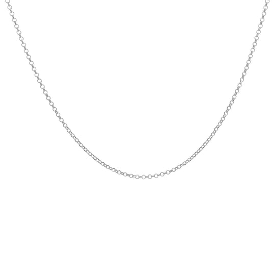Collana lunga Rue Des Mille catena rolò semplice in argento MISURA UNICA