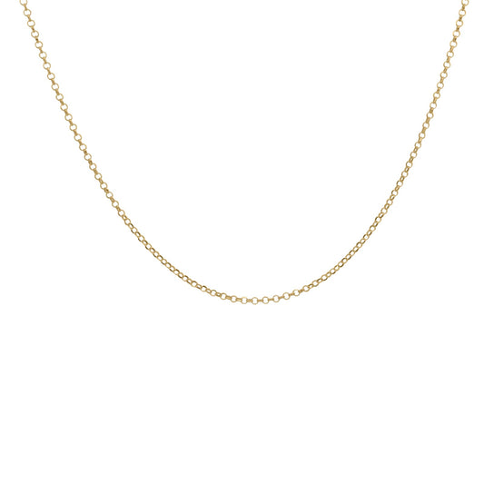 Collana lunga Rue Des Mille argento dorato con catena rolò MISURA UNICA