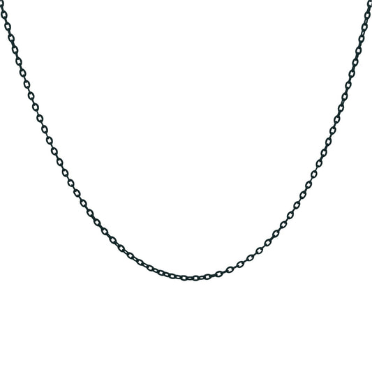 Collana girocollo Rue Des Mille argento smaltata colore nero MISURA UNICA