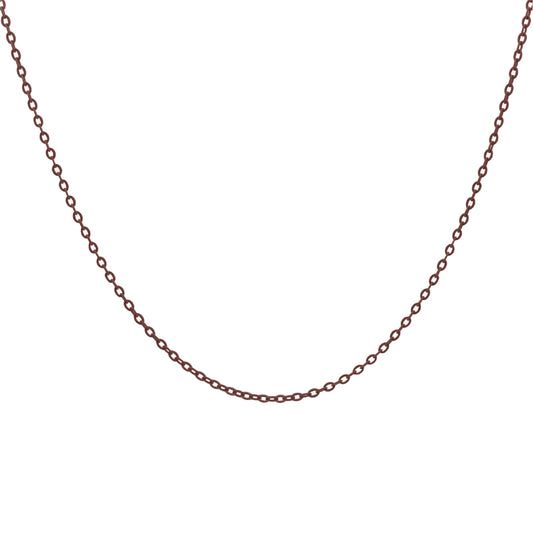 Collana girocollo Rue Des Mille in argento smaltato marrone MISURA UNICA