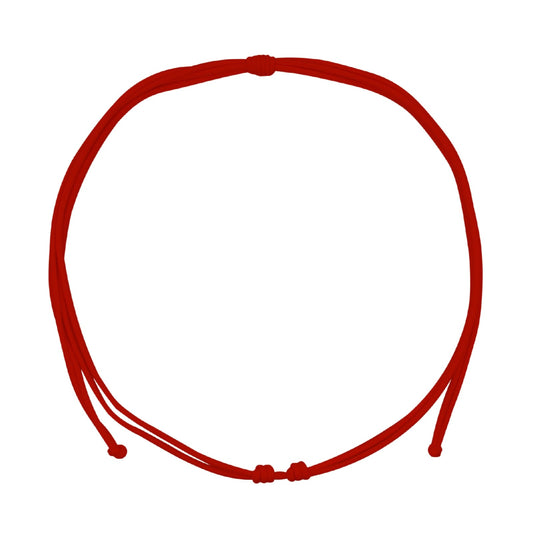 Collana da donna Rue Des Mille in tessuto di colore rosso MISURA UNICA