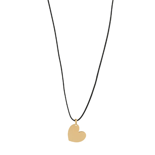 Ciondolo donna Rue Des Mille argento dorato forma di cuore MISURA UNICA