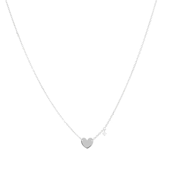 Collana donna Rue Des Mille argento con cuore zircone bianco MISURA UNICA