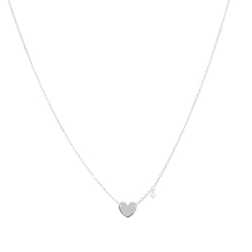 Collana donna Rue Des Mille argento con cuore zircone bianco MISURA UNICA