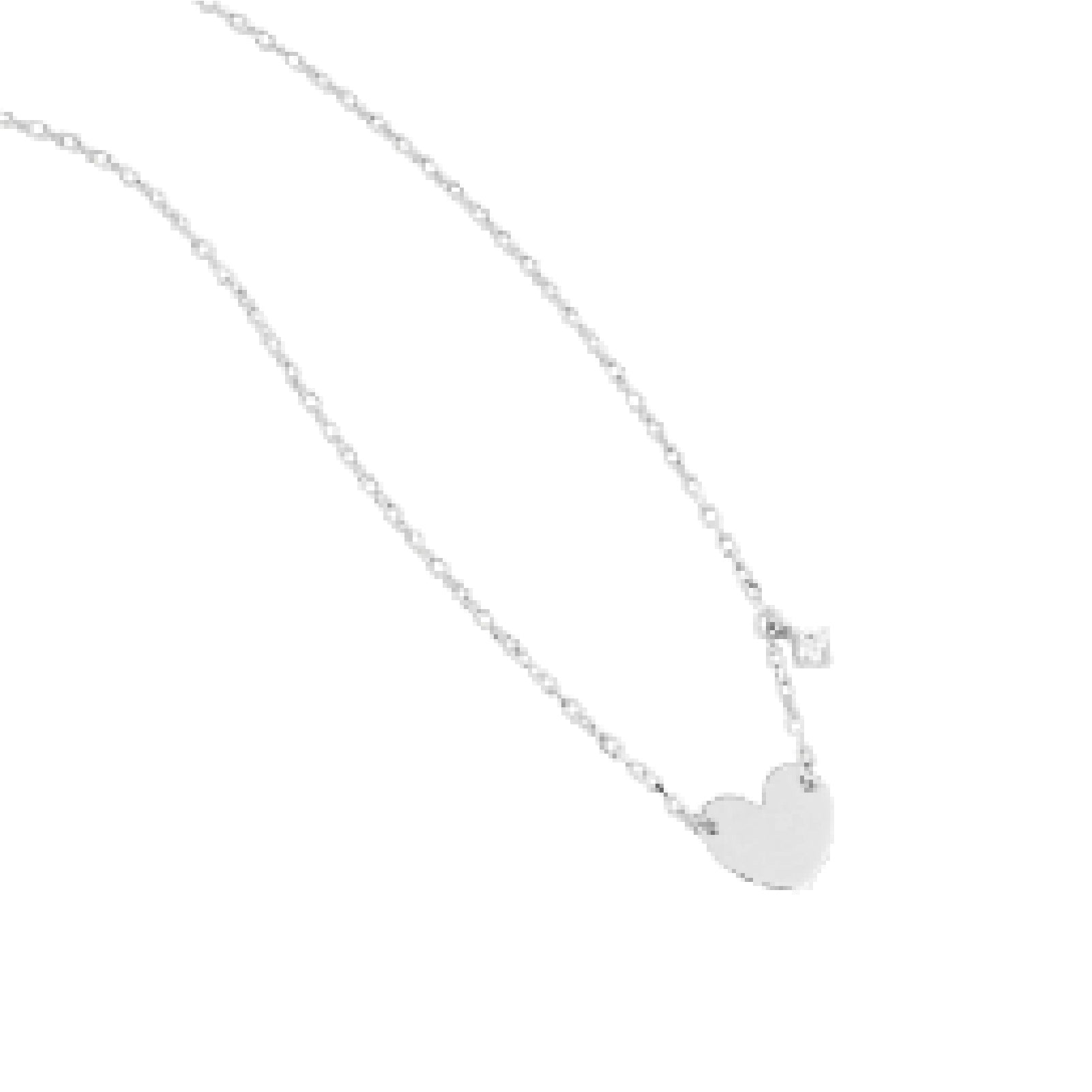 Collana donna Rue Des Mille argento con cuore zircone bianco MISURA UNICA