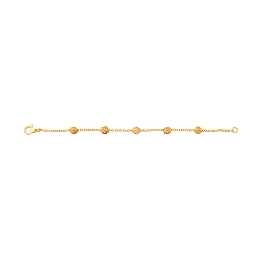 Bracciale Giovanni Raspini in argento dorato margherite