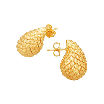 Orecchini goccia Giovanni Raspini argento dorato serpente