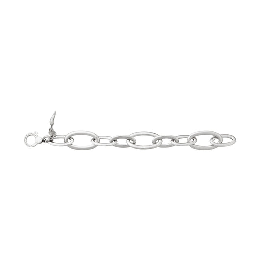Bracciale Giovanni Raspini in argento rodiato maglie ovali