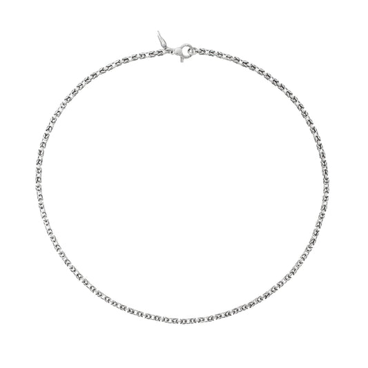 Collana uomo Giovanni Raspini catena bizantina quadra mini MISURA UNICA