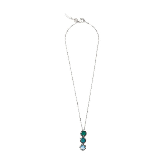 Collana Giovanni Raspini argento con pendente cascata blue ivy MISURA UNICA