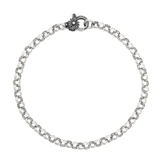 Bracciale rolò piccolo Giovanni Raspini chiusura margherita 21 cm