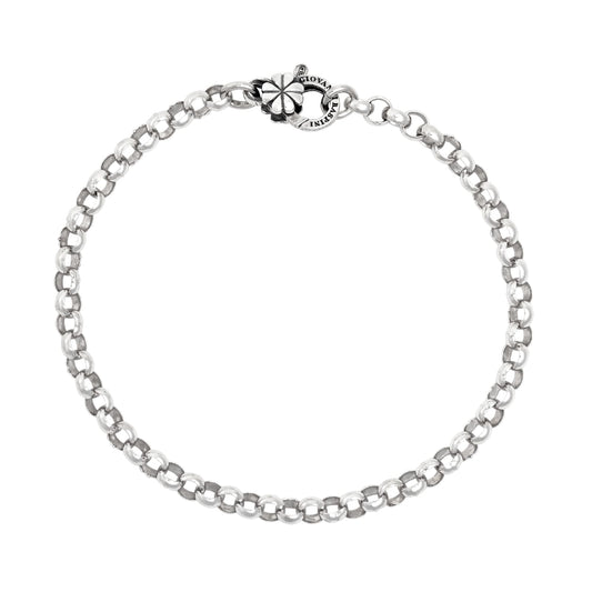 Bracciale rolò piccolo Giovanni Raspini chiusura quadrifoglio 21 cm