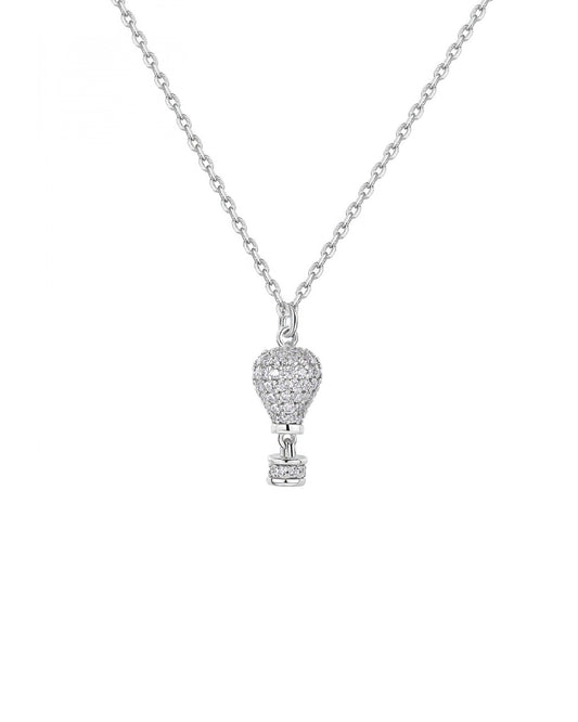 Collana con pendente Rosato in argento 925 e zirconi da donna RZAR05-1