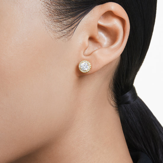 ORECCHINI A LOBO SWAROVSKI PLACCATI IN ORO CON ZIRCONI S.5686637