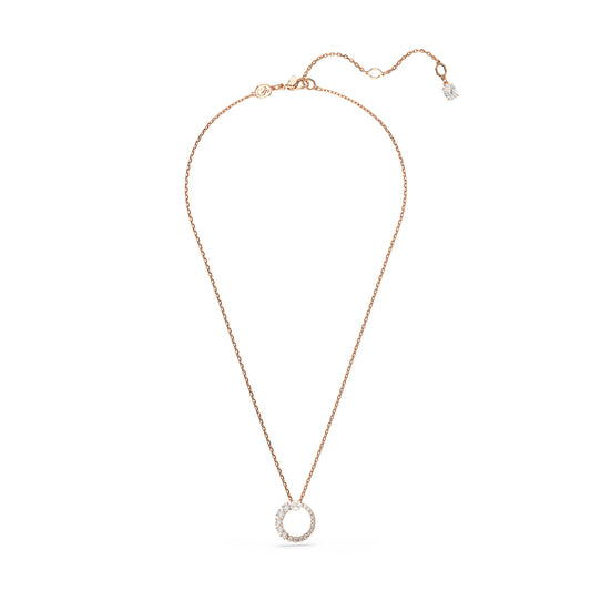 COLLANA PENDENTE SWAROVSKI PLACCATA ORO ROSA CON PERLA S.5692265