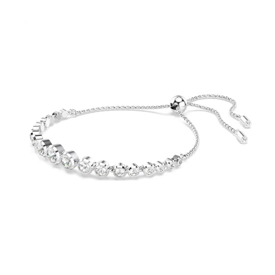 Bracciale tennis donna Swarovski Matrix argentato e cristalli REGOLABILE
