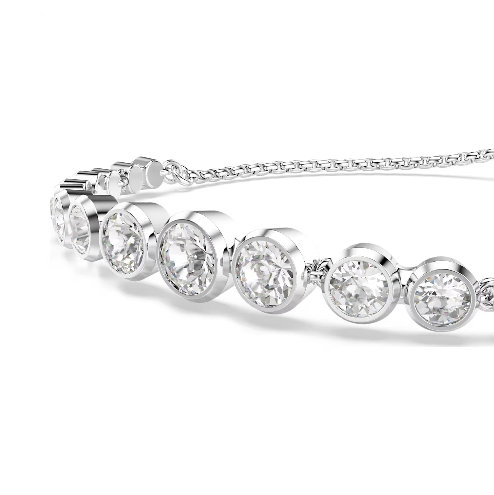 Bracciale tennis donna Swarovski Matrix argentato e cristalli REGOLABILE