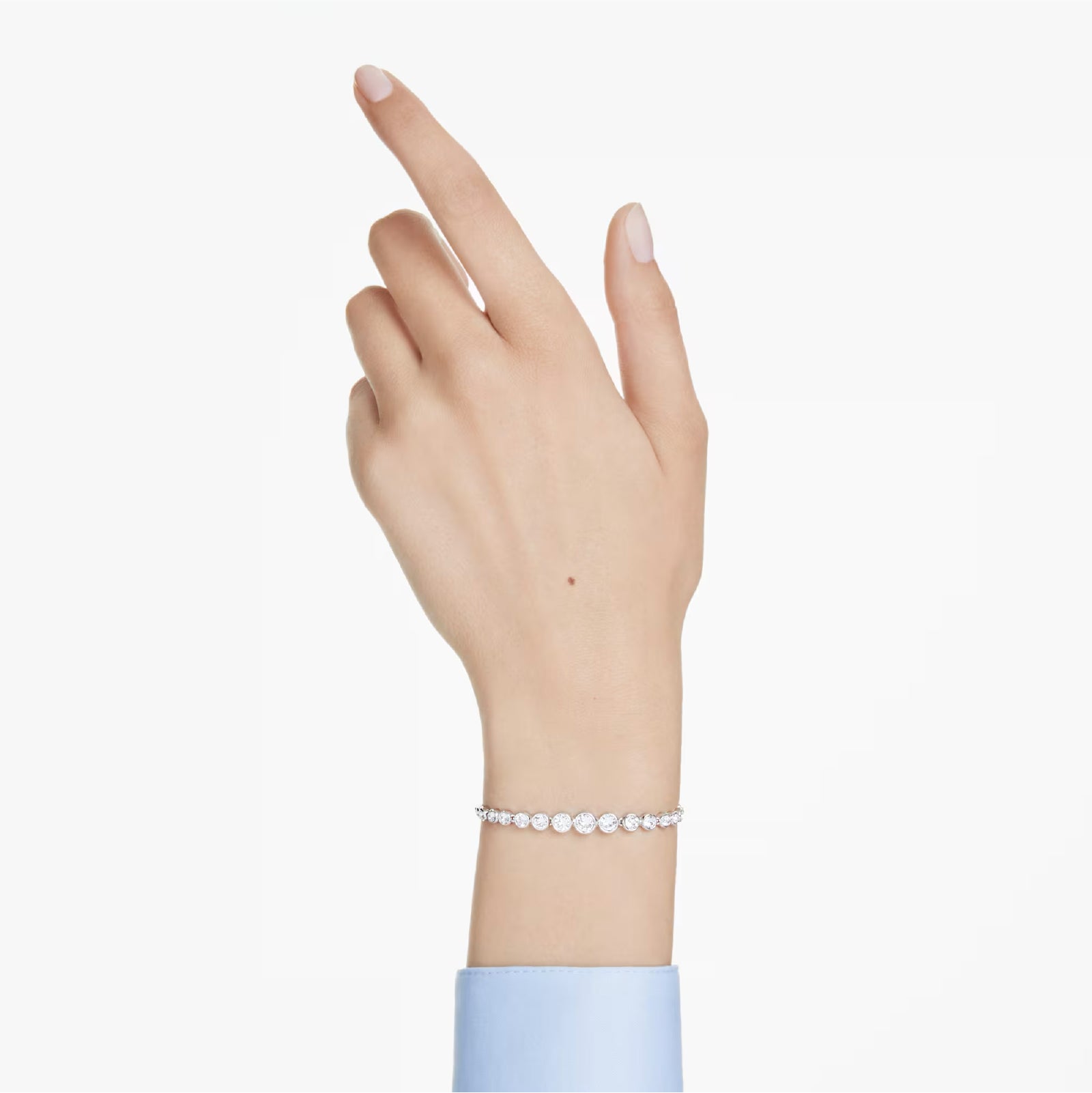 Bracciale tennis donna Swarovski Matrix argentato e cristalli REGOLABILE
