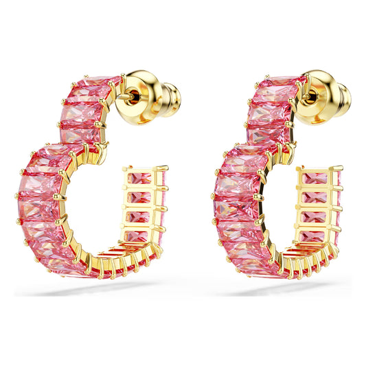 Orecchini da donna Swarovski dorato con cristalli rosato MISURA UNICA