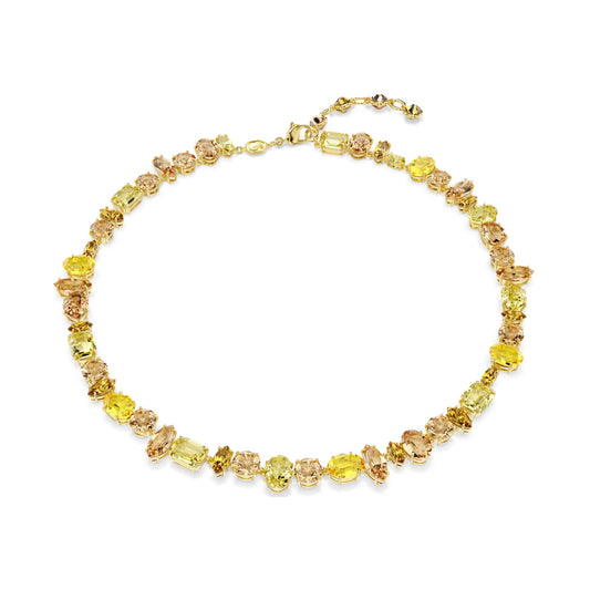 Collana tennis Swarovski con pietre miste sui toni del giallo MISURA UNICA