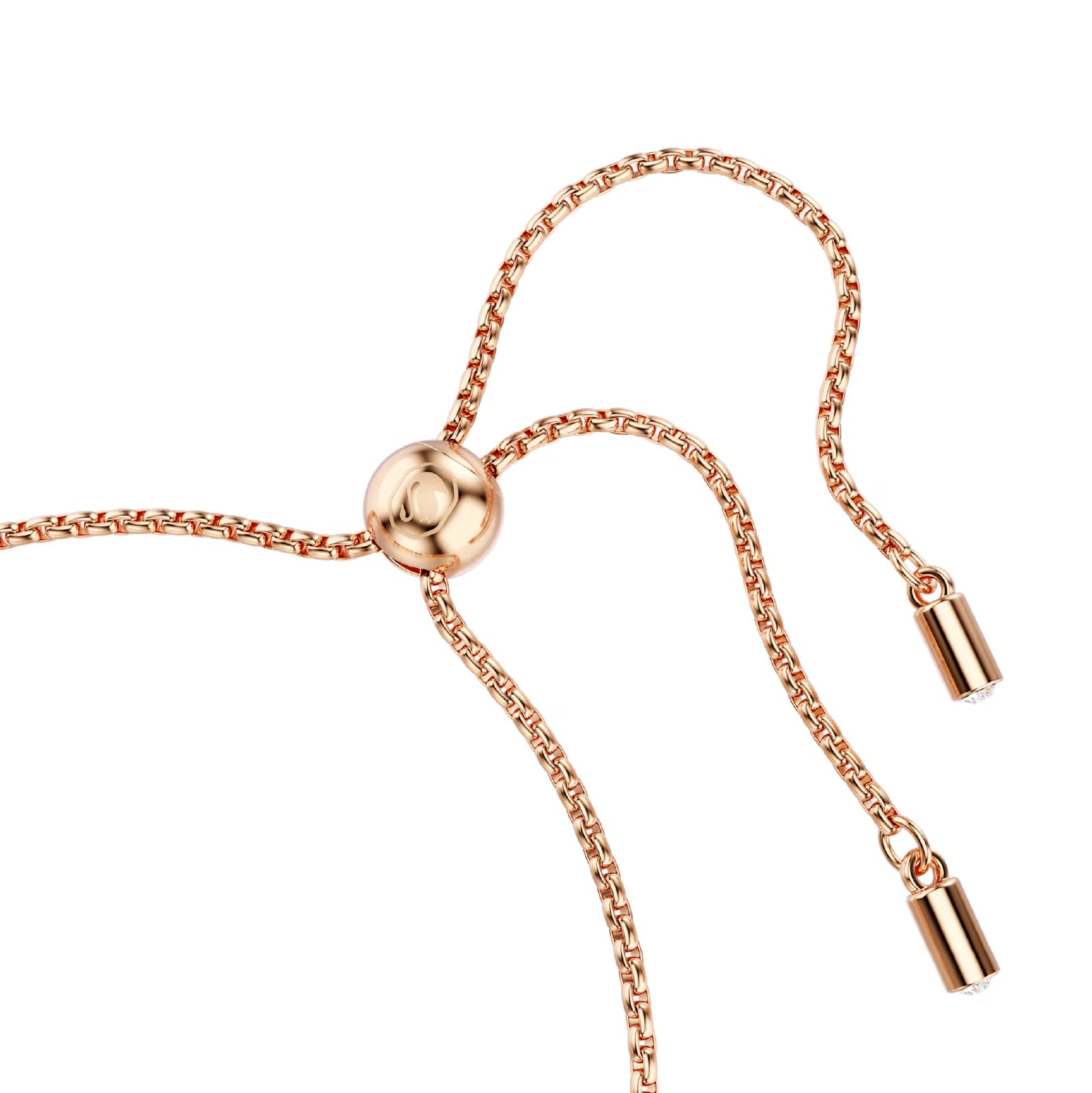 Bracciale tennis donna Swarovski rosé e cristalli tondi REGOLABILE