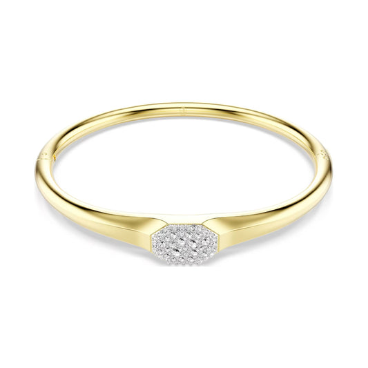 Bracciale rigido Swarovski Dextera Octagon placcato oro 17 cm