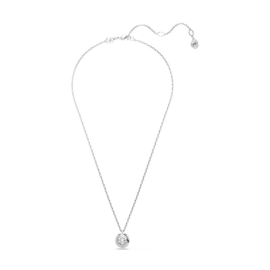 Collana con pendente Swarovski rodiato con cristalli bianchi MISURA UNICA