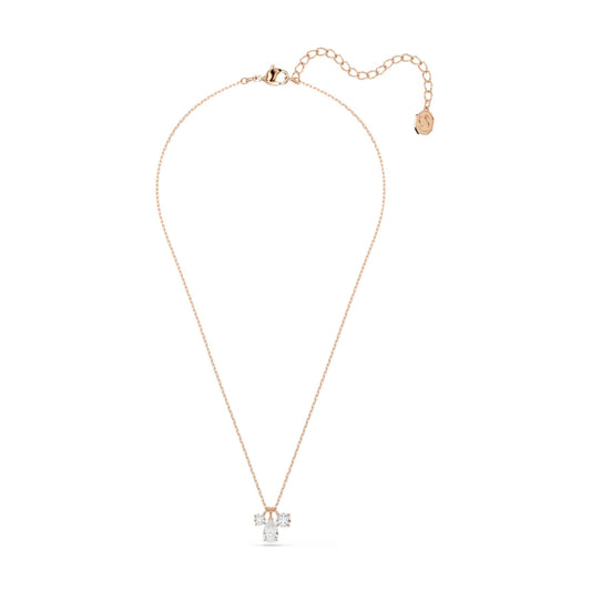 Collana punti luce Swarovski rosé con cristalli bianchi MISURA UNICA