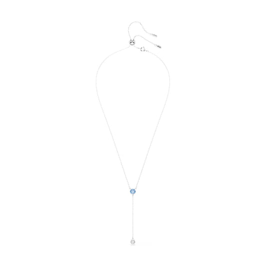 Collana con pendente Swarovski con cristalli bianchi e blu MISURA UNICA