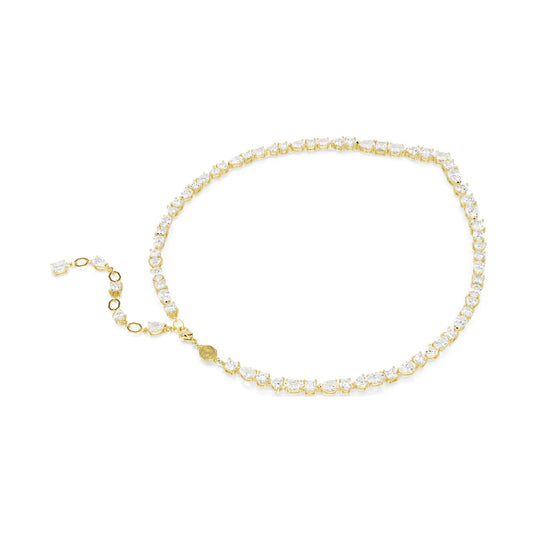 Collana girocollo Swarovski placcata oro con cristalli MISURA UNICA