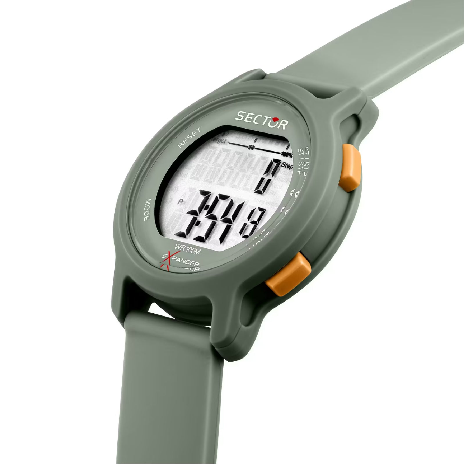 Orologio digitale Sector Ex-27 materiale sintetico grigio/verde