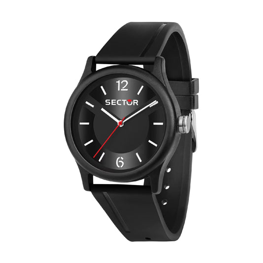Orologio da uomo Sector in materiale sintetico di colore nero MISURA UNICA