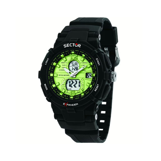 Orologio digitale Sector in plastica di colore nero da uomo S.R3251296002