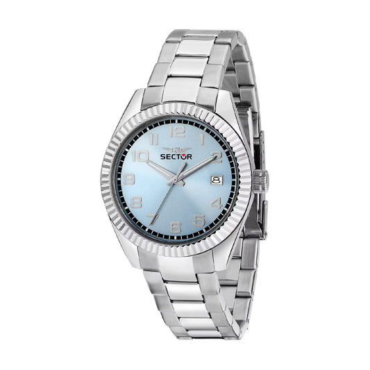 Orologio da uomo Sector in acciaio con quadrante azzurro
