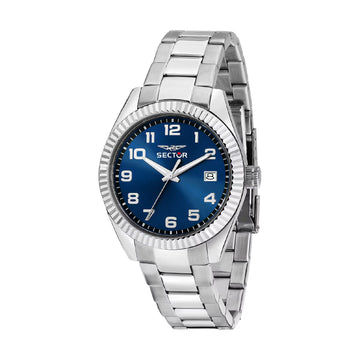 Orologio solotempo uomo Sector acciaio con quadrante blu
