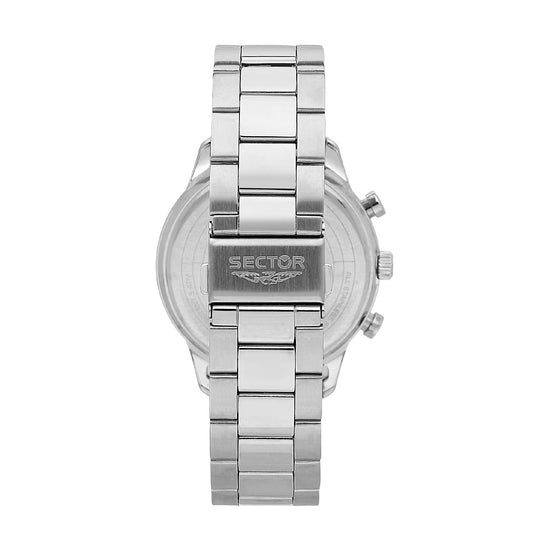 Orologio cronografo uomo Sector acciaio con quadrante blu