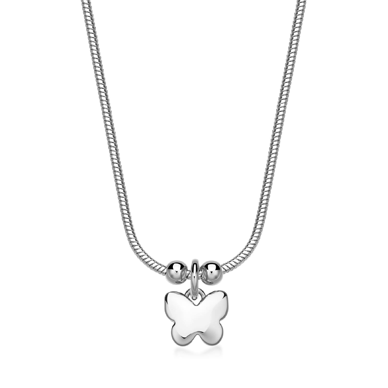 Collana donna S'agapõ in acciaio con farfalla pendente MISURA UNICA