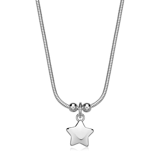 Collana donna S'agapõ in acciaio con stella pendente MISURA UNICA