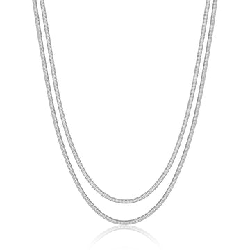 Collana donna catena multifilo spessa S'agapõ in acciaio MISURA UNICA