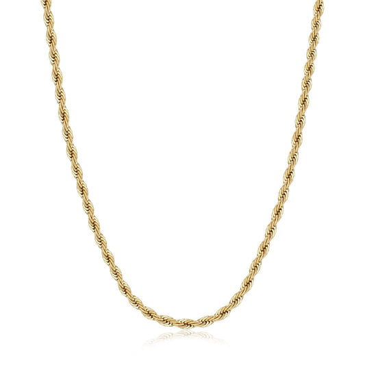 Collana girocollo S'agapõ in acciaio oro catena torchon MISURA UNICA