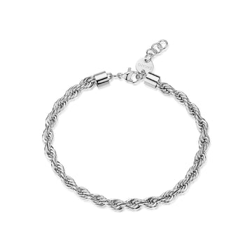 Bracciale da uomo S'agapõ in acciaio con catena torchon 21 cm