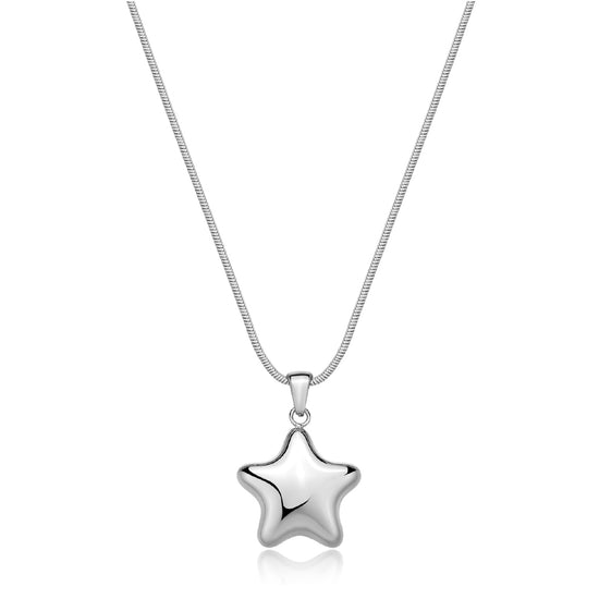 Collana con pendente stella S'agapõ in acciaio 316L da donna SA.SSE17