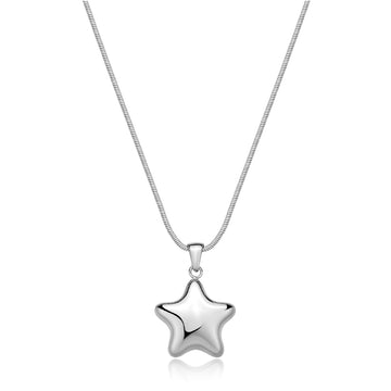 Collana con pendente stella S'agapõ in acciaio 316L da donna SA.SSE17
