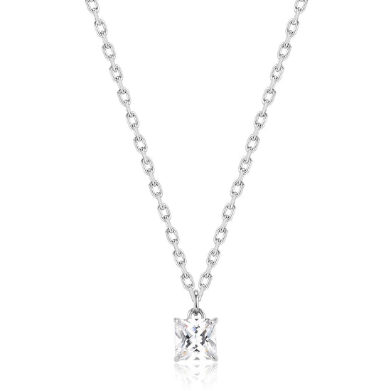 Collana girocollo uomo S'agapõ acciaio punto luce di zircone MISURA UNICA