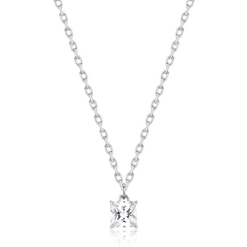 Collana girocollo uomo S'agapõ acciaio punto luce di zircone MISURA UNICA