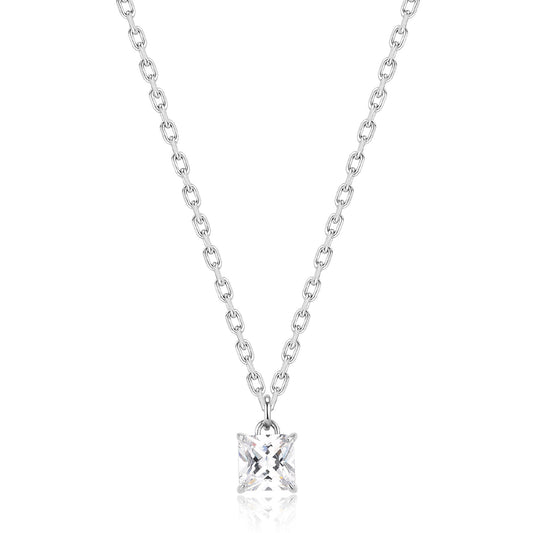 Collana girocollo uomo S'agapõ acciaio punto luce di zircone MISURA UNICA