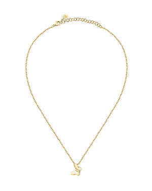 Collana girocollo da donna Morellato Talismani in acciaio inossidabile con pvd oro con ciondolo a farfalla SAUN29