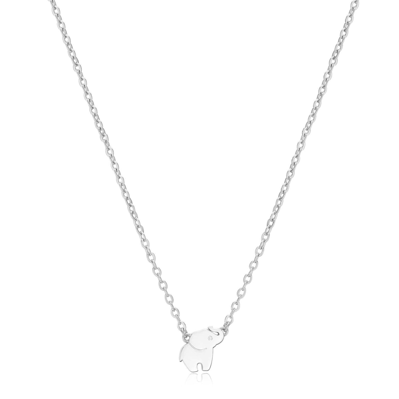 Collana donna S'agapõ Click in acciaio con elefante SCK256-1